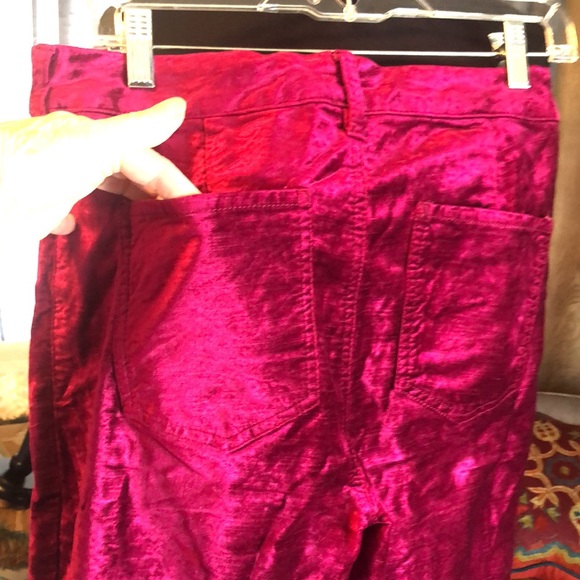 Stunning Pink Velvety FREE PEOPLE Women’s Pants size 29 - Picture 4 of 14